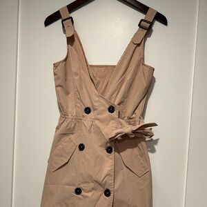 Shein V Neck Belt Summer Dress